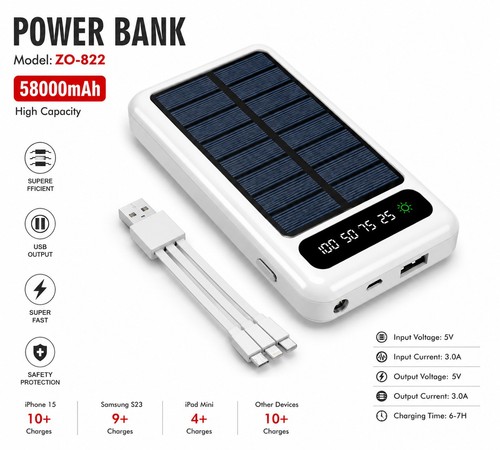 58000mah solar power - 58000mah,