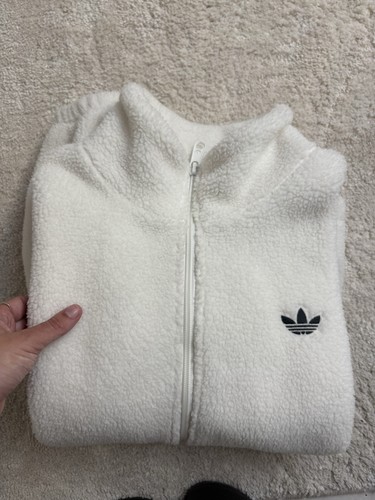 Adidas veste polaire blanche - veste,