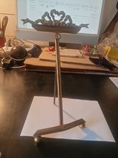 Ancien Chevalet Porte Photo en Laiton Doré