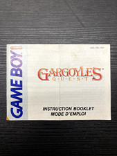 NOTICE SEULE Gargoyle's Quest GameBoy GB Game boy