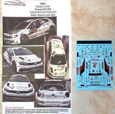 VOLKSWAGEN POLO GTI R5 23° RALLYE MONTE CARLO 2020 NICOLAS LATIL DECALS AU 1/43