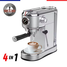 Machine à café 4 EN 1 Expresso Semi automatique Inox Neuf