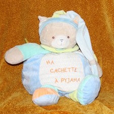Doudou Chat Babynat Baby Nat' - Collection Ma cachette à pyjama - Range pyjama