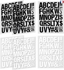 Lettres thermocollantes 6 feuilles de lettres thermocollantes sur tissu 2