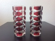 Paire de vases en cristal