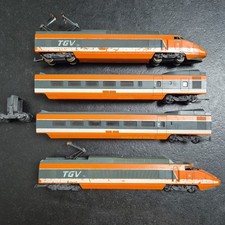Jouef HO TGV Orange Locomotive Motrice Voitures Vintage Modelisme Ferroviaire