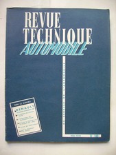 REVUE TECHNIQUE RENAULT FLORIDE GORDINI 1960