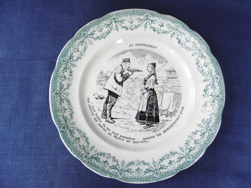 Ancienne assiette faience - ancienne, en