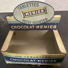 CHOCOLAT MENIER BOITE PRESENTOIR  DE 100 TABLETTES PETIT GOUTER