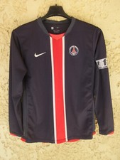 Maillot PSG PARIS SAINT-GERMAIN porté n°6 NIKE vintage worn shirt L/S jersey