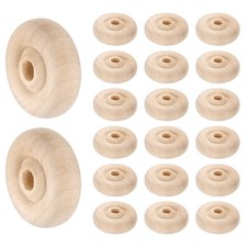 Roues En Bois 1-1/4" dia 7/16" épaisseur 1/4" trou pour loisir créatif 24pcs