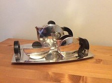 CHRISTOFLE coffee service  model "Tonnelet" CHRISTIAN FJERDINGSTADT art deco