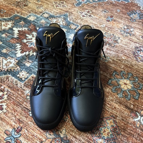 Giuseppe zanotti black leather - black,
