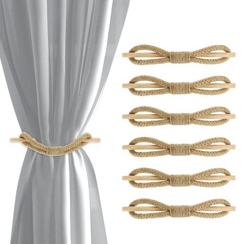 Pièces pour rideaux jute - 6, en