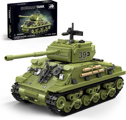 Sherman tank building - building, set