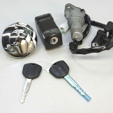 07-14 Honda Shadow 750 Aero Spirit VT750 Allumage Tank Cap Casque Clé Verrou Set