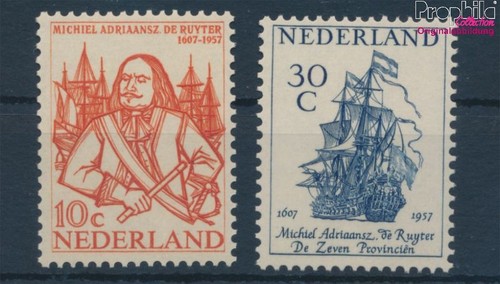 Timbres pays bas 1957 - pays-bas,
