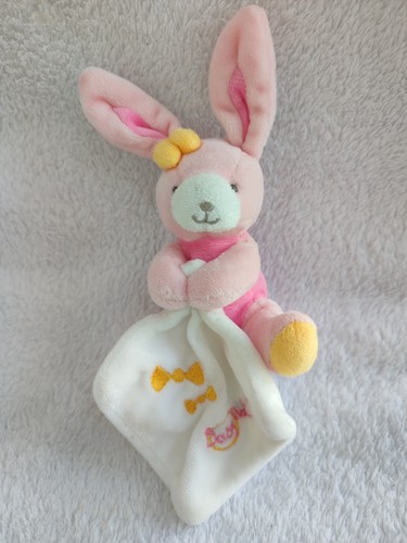 Petit doudou lapin rose - petit,