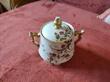 Ancien Sucrier en Porcelaine, Décor Floral