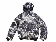 Jean Paul Gaultier Junior Trompe l’oeil denim Puffer jacket Size 16A fits S 