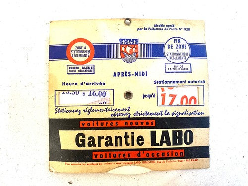 Ancien disque stationnement - ancien,