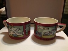 2 tasses  25cl motif chat 