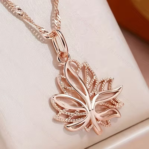 Collier femme or acier - collier,