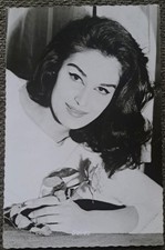 INTROUVABLE DALIDA CARTE POSTALE ALLEMANDE CIRCA 1959 ARIOLA ALLEMAGNE GERMANY