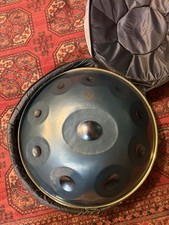 Handpan 10 notes finition bleu
