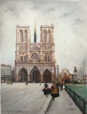 scène de rue Paris Notre Dame