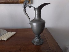 Grande aiguière en étain ,35 cm , des Etains du Manoir