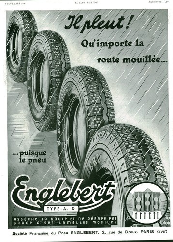 Publicité ancienne pneu