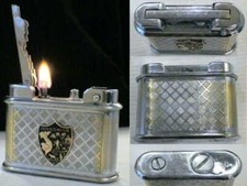 BRIQUET Ancien de Bureau * Indochine Systéme auto * LIGHTER Feuerzeug Accendino