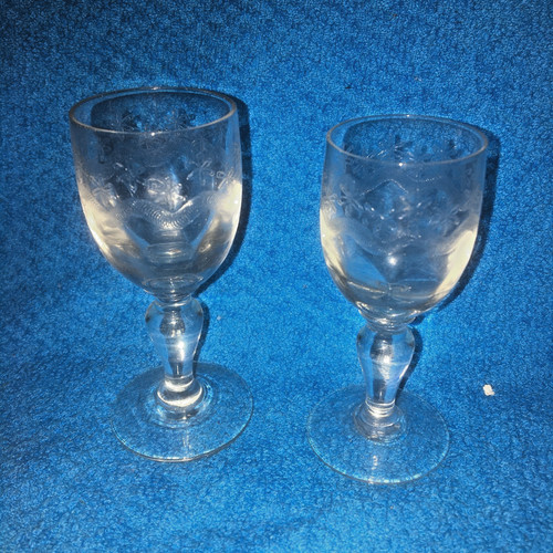 Lot verres anciens - 2,