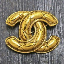 Broche vintage CHANEL plaqué