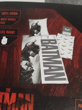 Parure de lit housse de couette réversible THE BATMAN dc comics 1 personne coton