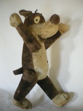 PIF GADGET : Très rare peluche années 1948 : Jouet ancien . BD .Ours .