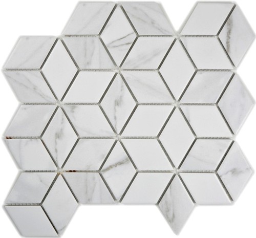 Mosaïque céramique blanc - mosaïque, de