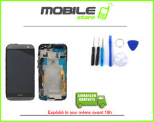 TACTILE + LCD + CHASSIS pour HTC ONE M8 GRIS ET NOIR + OUTILS
