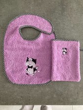 bavoir enfant+gant éponge