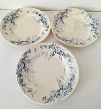 Ensemble 3 assiettes Creil Montereau modèle Linotte