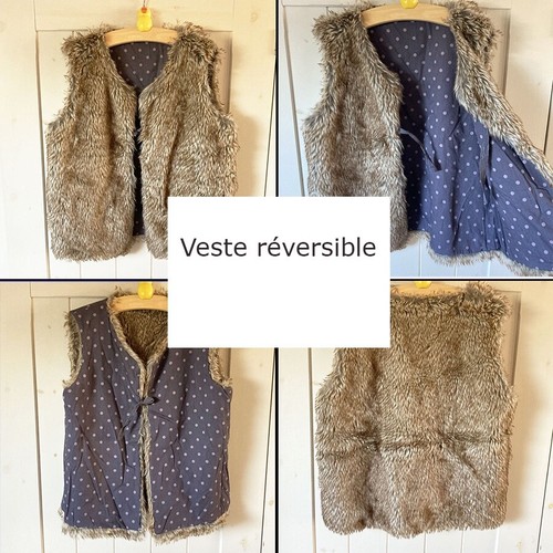 Veste fausse fourrure