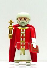 Cardinal Évêque Pape Avec Tonsure À Playmobil Pour Église Prêtre Moine RAR