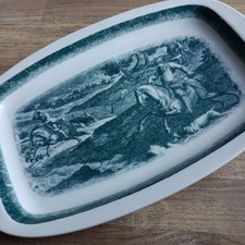 Lot 7 assiettes rectangulaires