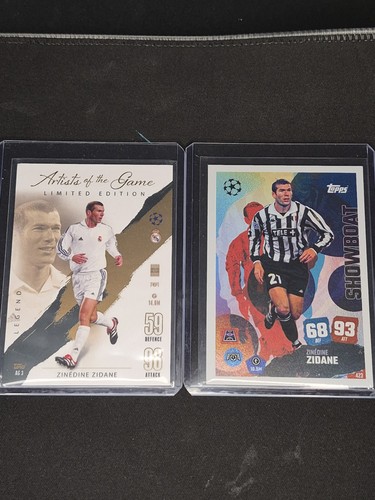 Zinedine zidane lot cartes - lot,
