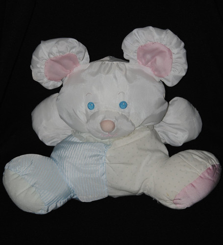 🐭Peluche doudou souris bleu