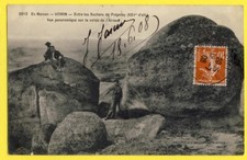 cpa FRANCE UCHON (Saône et Loire) ROCHERS du PRÉPOTEY Vallée de l'Arroux Animés