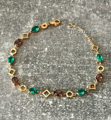 Bracelet pierres cristaux - bracelet,