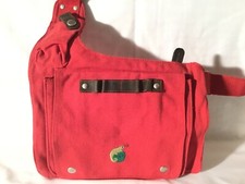 Sac à bandoulière Terre de Chanvre, en chanvre et coton Bio, couleur rouge