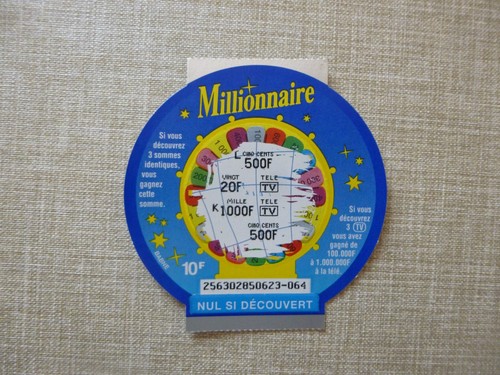 Ancien ticket carton - ticket, jeu
